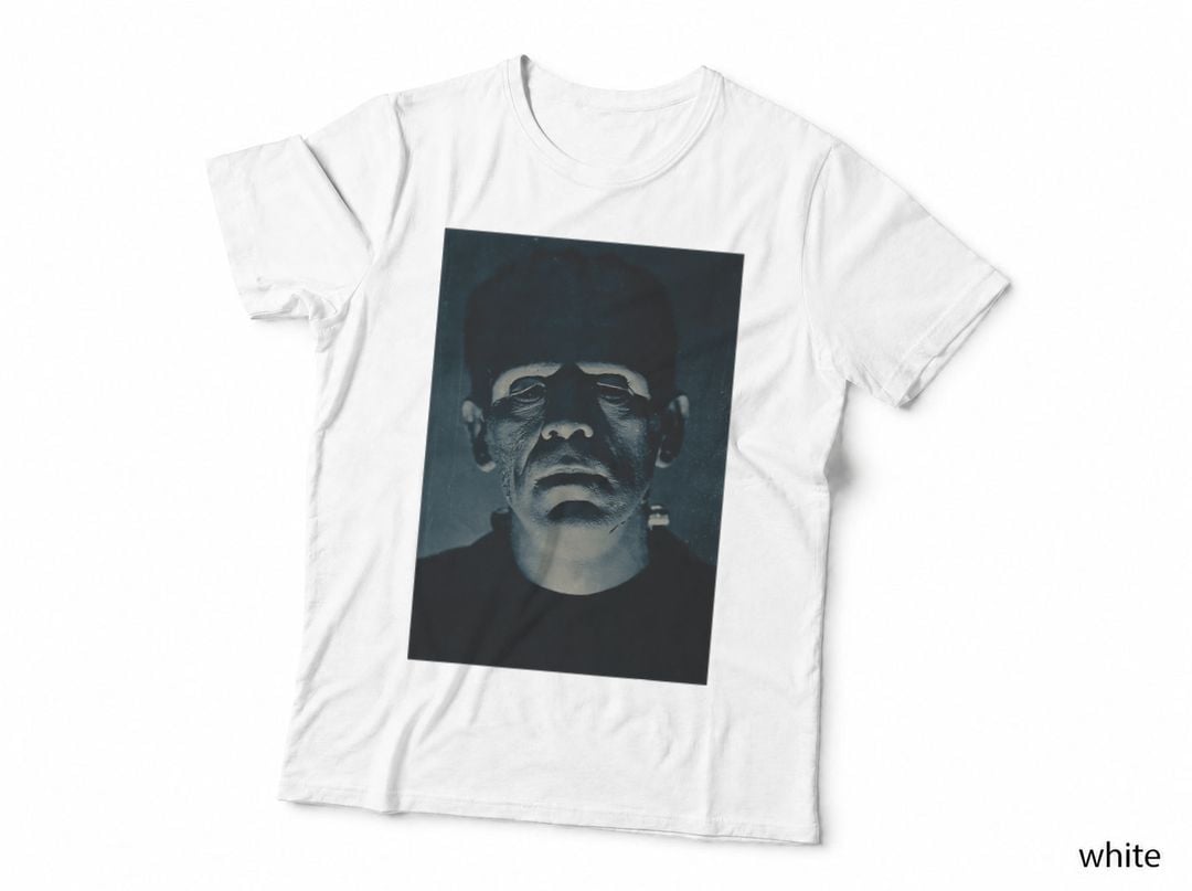 Frankenstein Halloween Horror Vintage Comic Book Retro Movie T-Shirt