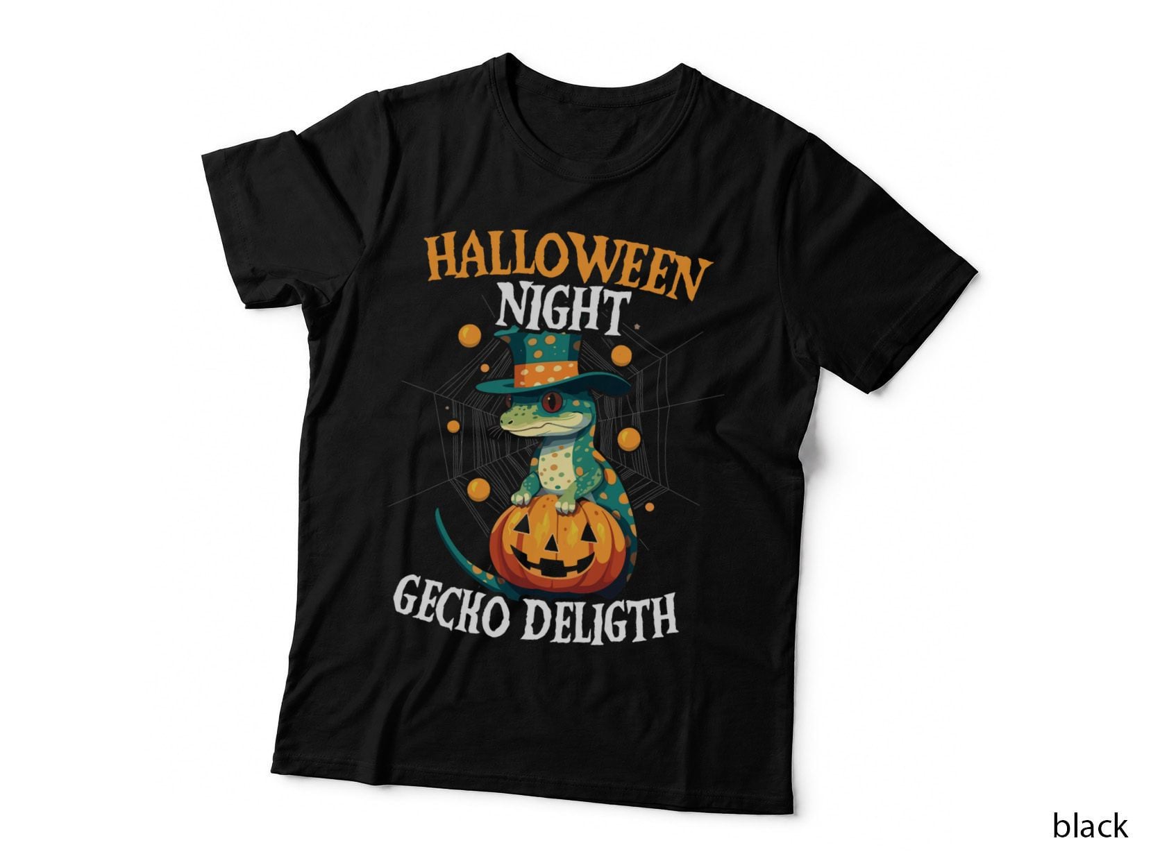 Gecko Halloween Scary Reptile Trick or Treat Spooky Lizard T-Shirt