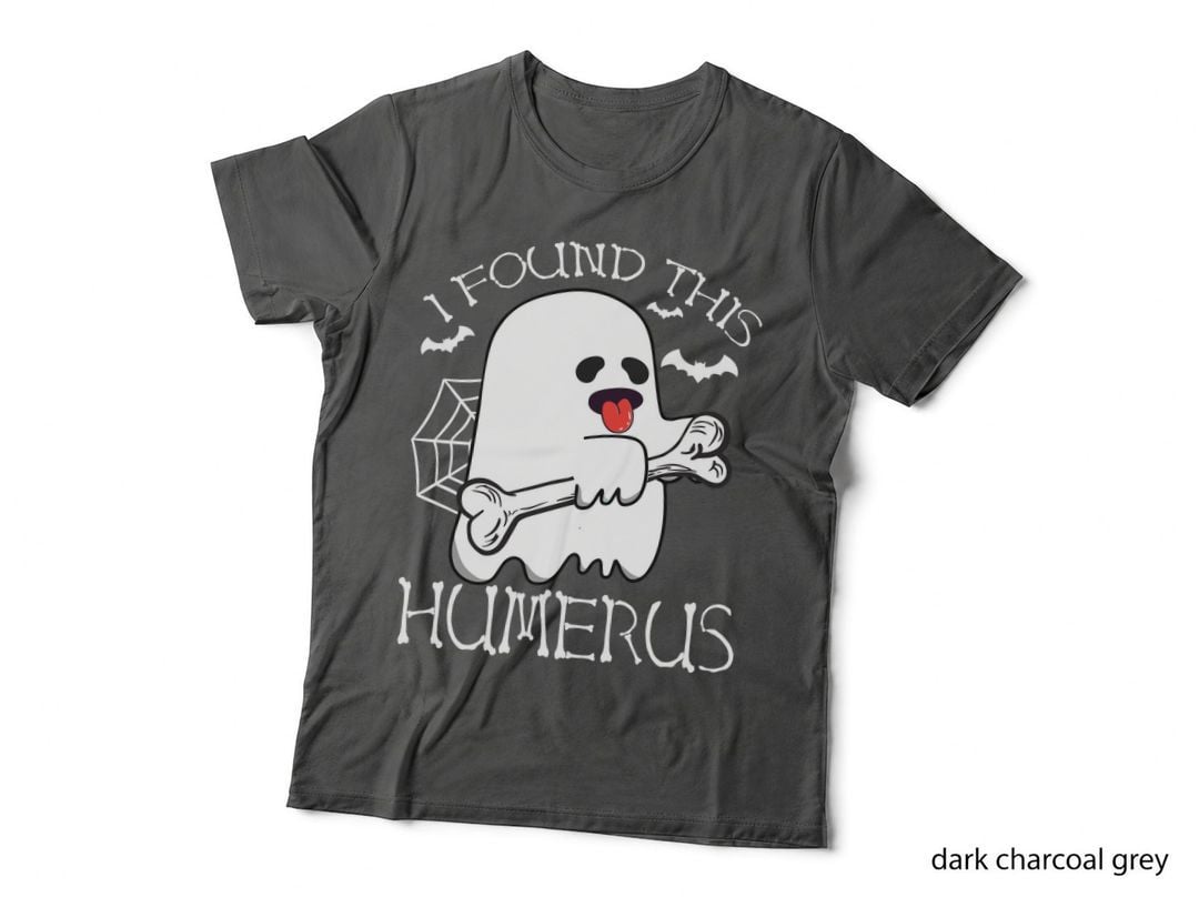 Ghost Holding Bone T-Shirt, Halloween Spooky Design, Pet Lover Apparel