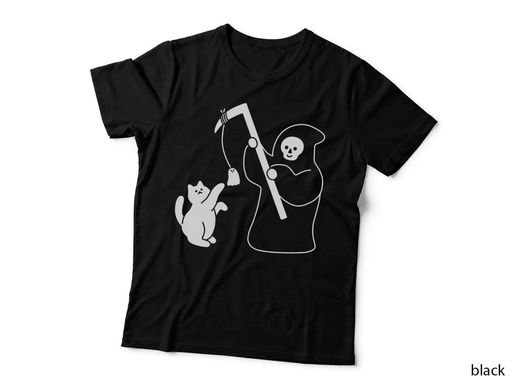 Ghost on a String Cat Toy T-Shirt