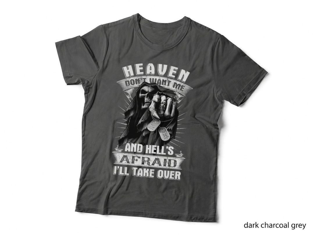 Grim Reaper T-Shirt, Gothic Horror Style, Dark Fantasy Apparel
