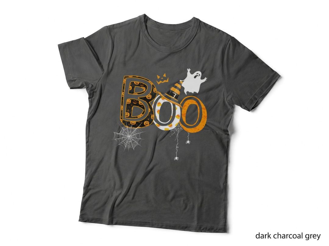 Halloween Boo Witch Hat T-Shirt, Spooky Halloween Design, Halloween Apparel