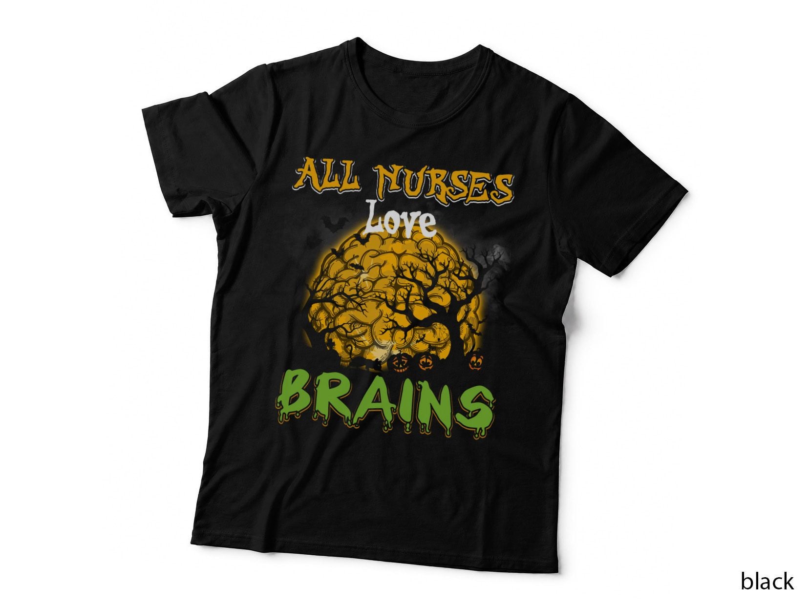 Halloween Brain T-Shirt, Spooky Horror Design, Halloween Apparel