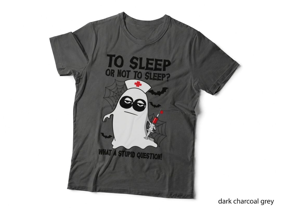 Halloween Ghost Nurse T-Shirt, Funny Sarcasm, Halloween Apparel