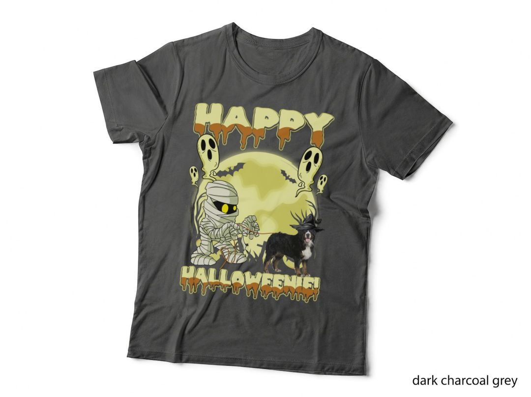 Halloween Mummy Bernese Mountain T-Shirt, Spooky Pet Costume