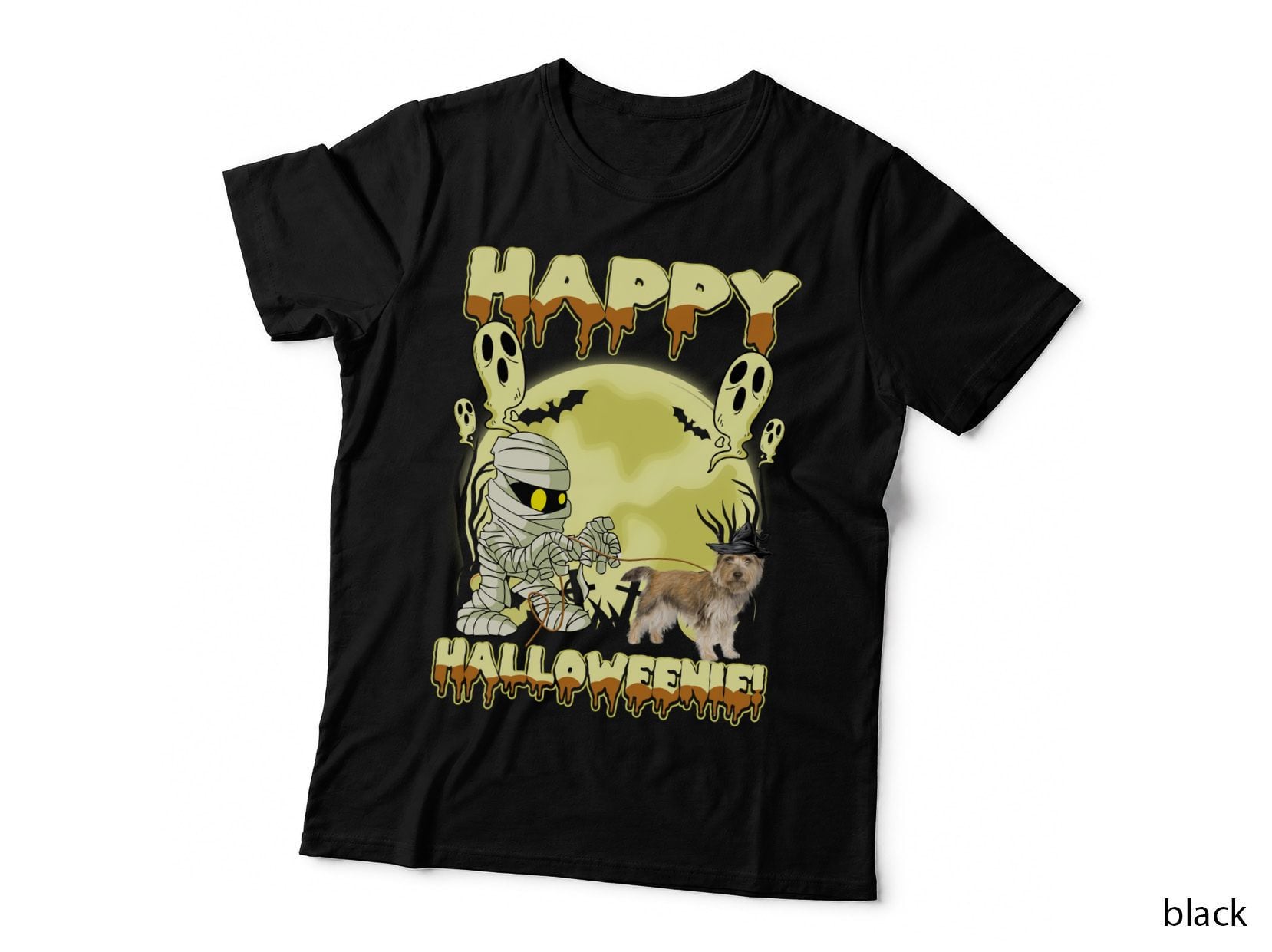 Halloween Mummy Cairn Terrier T-Shirt, Spooky Pet Costume, Pet Lover Apparel