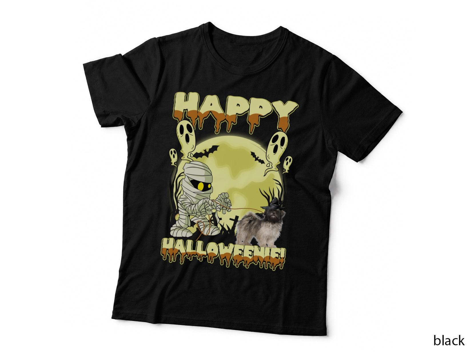 Halloween Mummy Shih Tzu T-Shirt, Spooky Pet Costume, Pet Lover Apparel