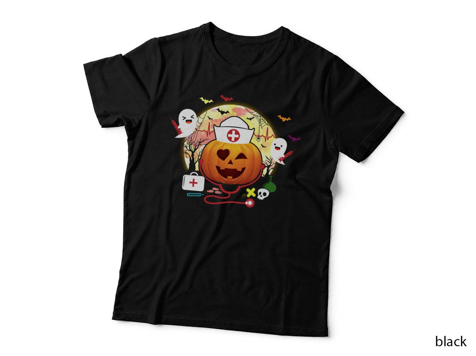 Halloween Pumpkin Doctor T-Shirt, Halloween Costume, Spooky Halloween Print