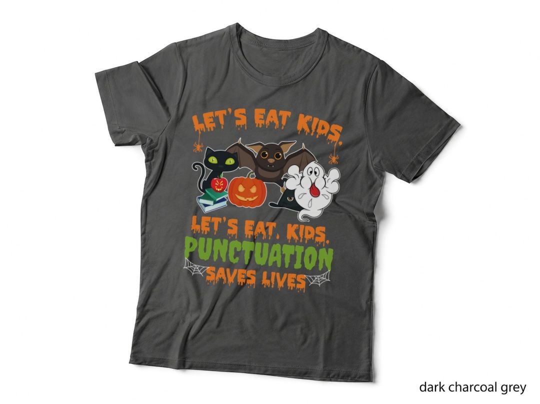 Halloween Punctuation Horror T-Shirt, Funny Sarcasm, Kids Halloween Costume