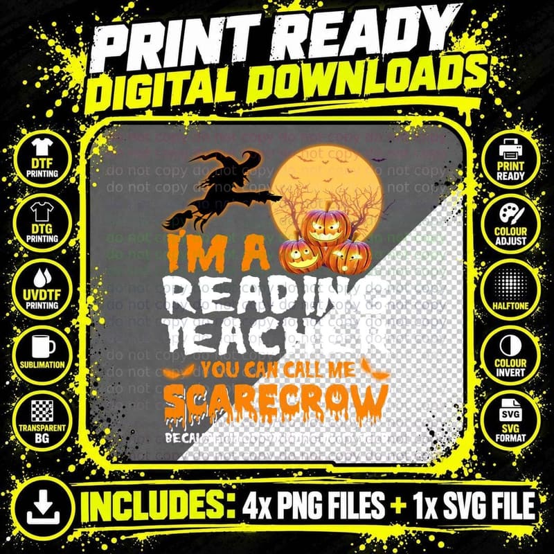 Halloween Scarecrow T-Shirt, Halloween Costume Png SVG Digital Bundle