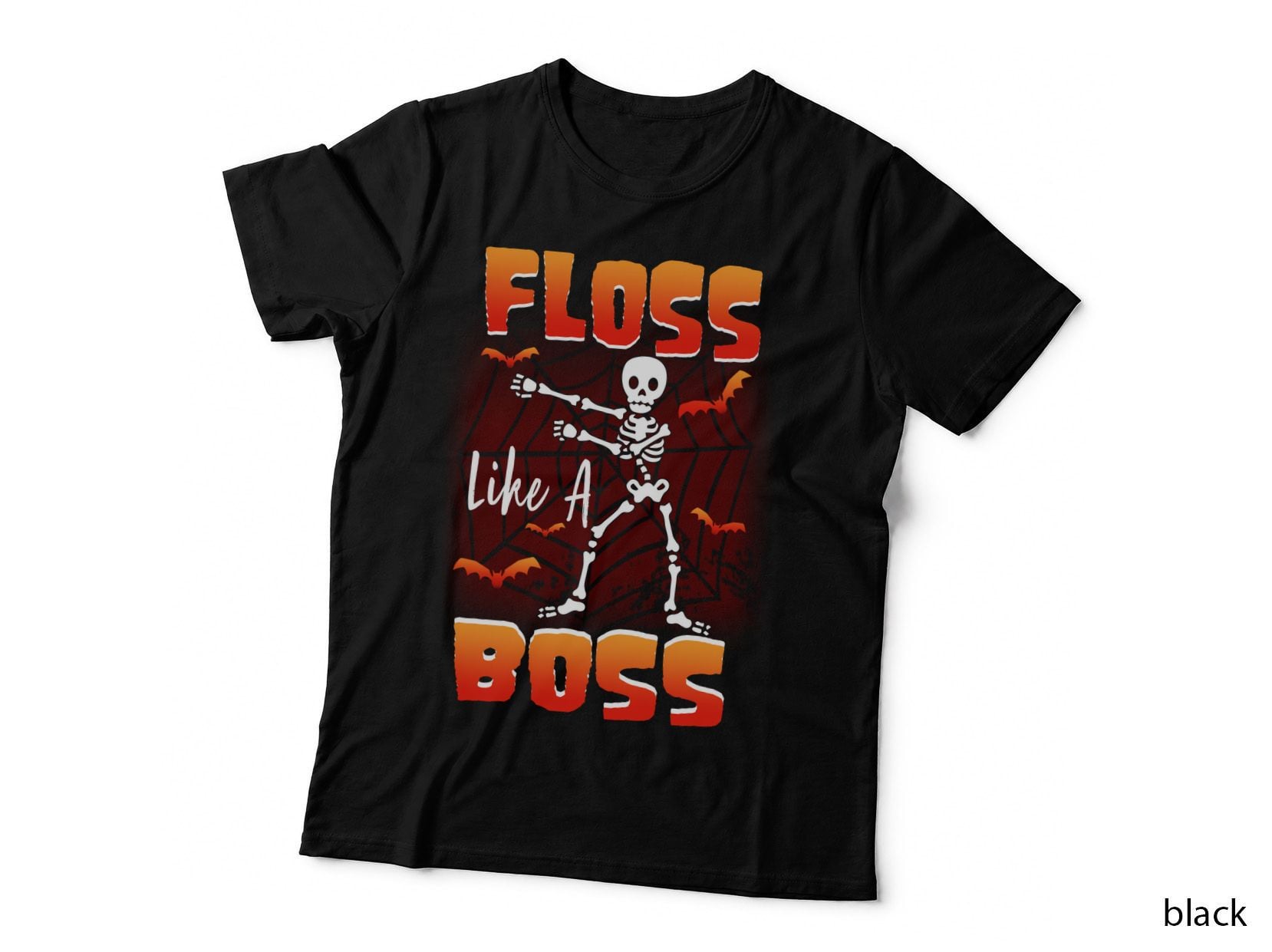 Halloween Skeleton Floss Like a Boss T-Shirt, Halloween Theme