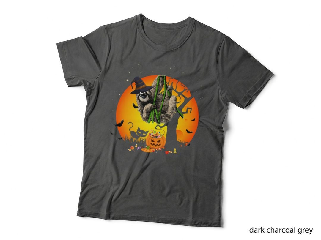 Halloween Sloth Costume T-Shirt, Trick or Treat, Pet Lover Apparel