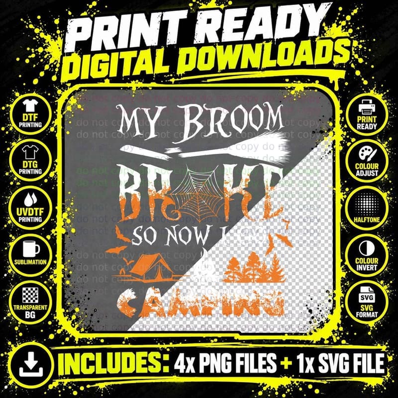 Halloween Spider Web T-Shirt, Scary Horror Design Png SVG Digital Bundle