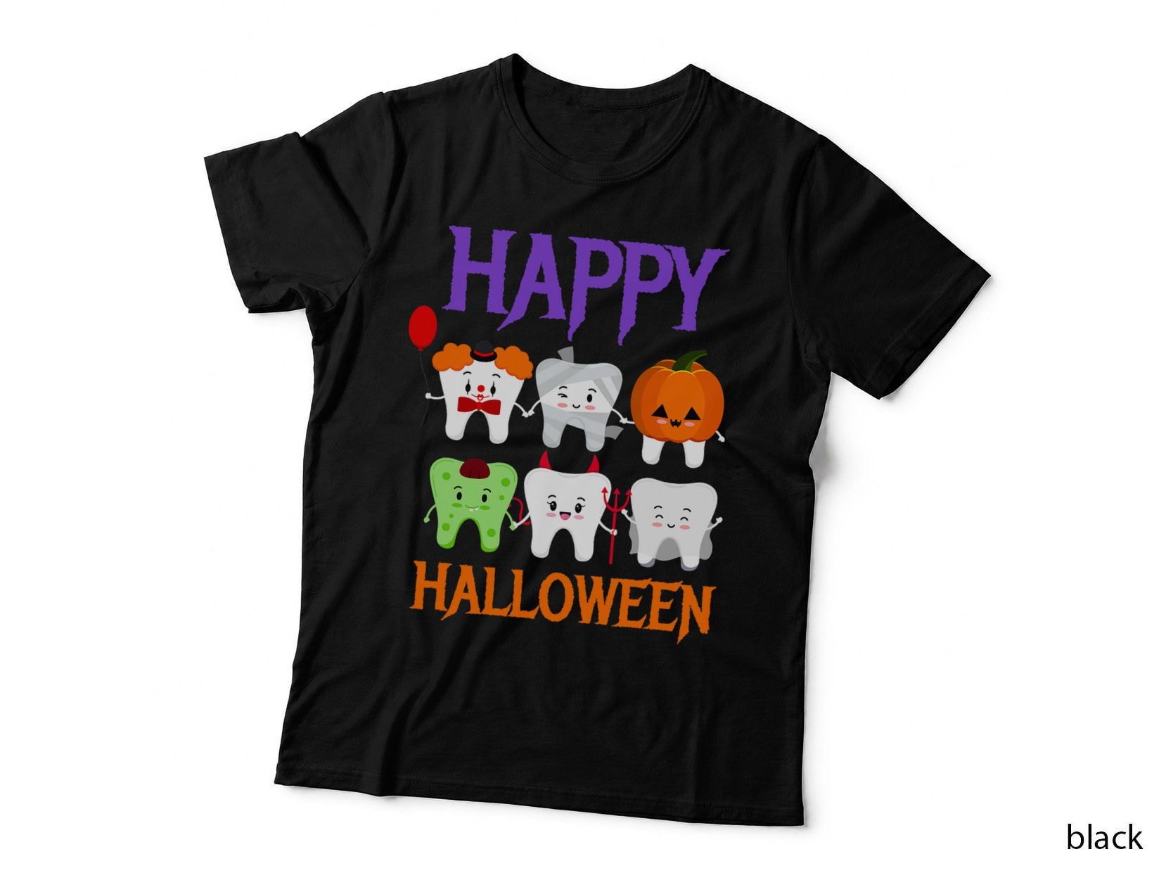 Happy Halloween Costume I Dental Tooth Fairy Dentist Fun T-Shirt