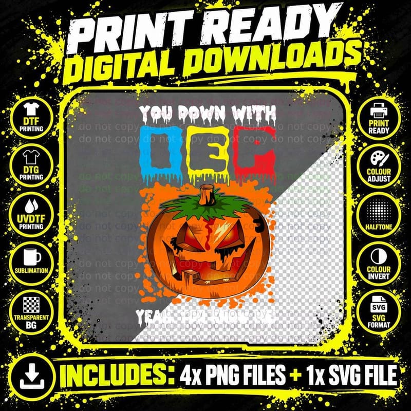 IEP Pumpkin T-Shirt, Spooky Halloween Design Png SVG Digital Bundle