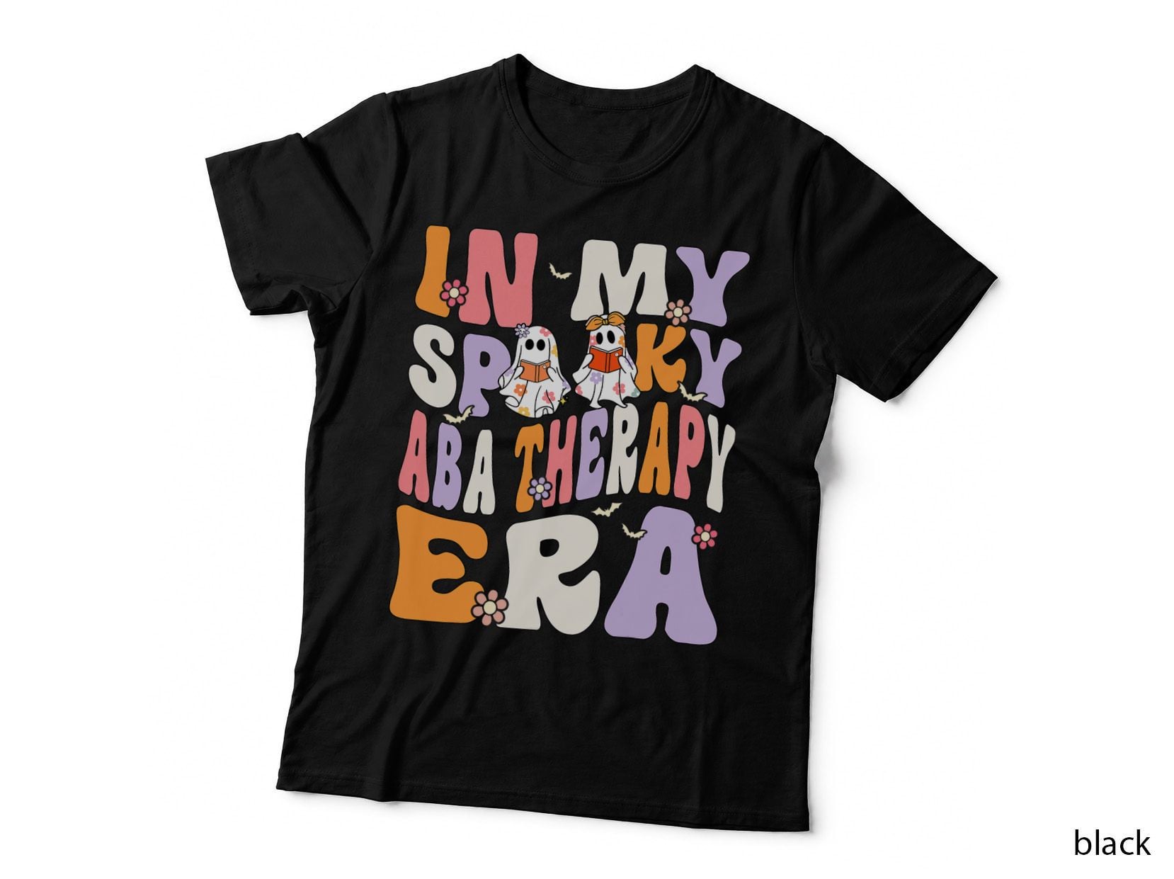 In My Spooky ABA Therapist Era Ghost Groovy Halloween T-Shirt