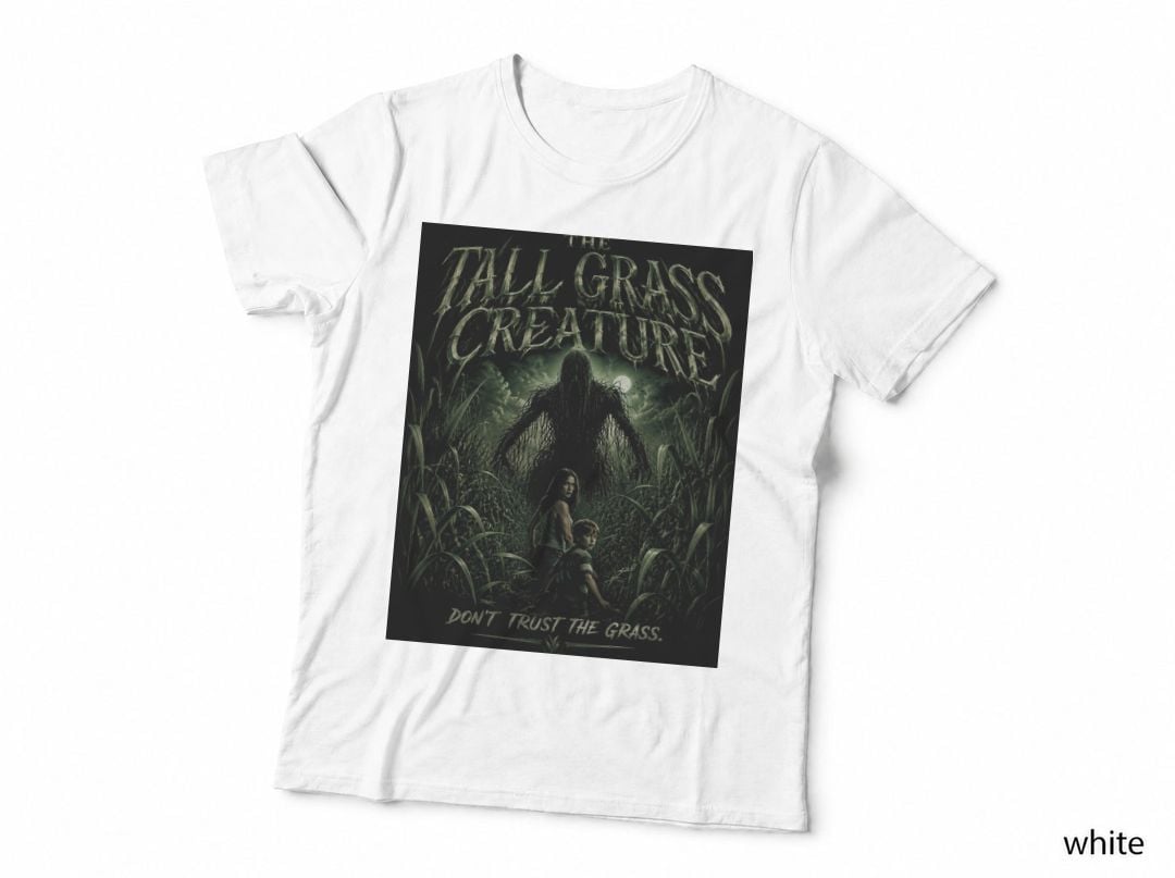 In the Tall Grass T-Shirt, Creature Vintage Horror Movie Halftone Hoodie