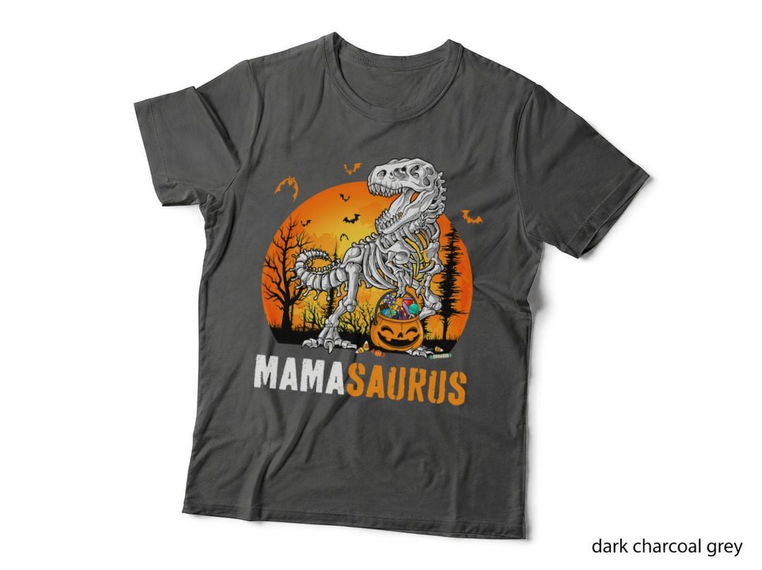 Mamasaurus Dinosaur Skeleton Halloween Mama Saurus T-Shirt