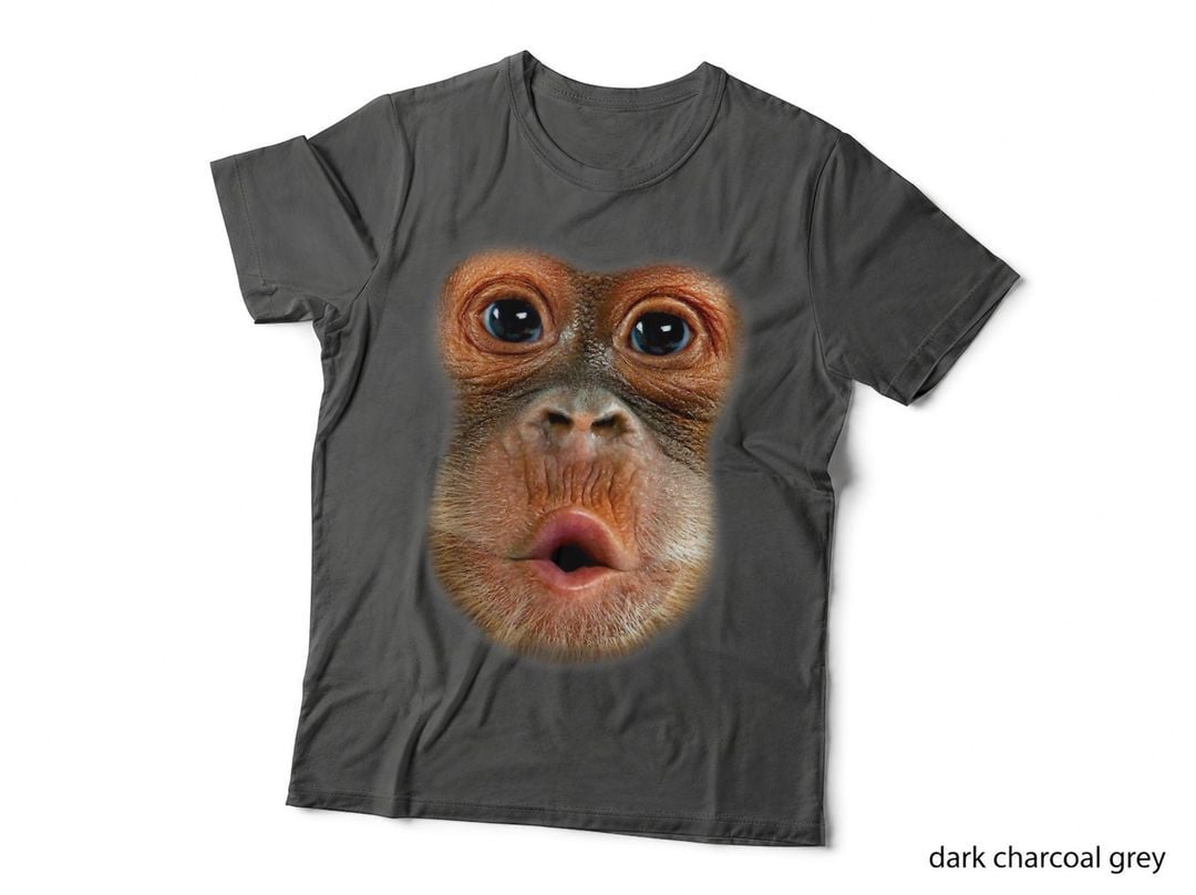 Monkey Face Breath Funny Men Halloween Costume T-Shirt