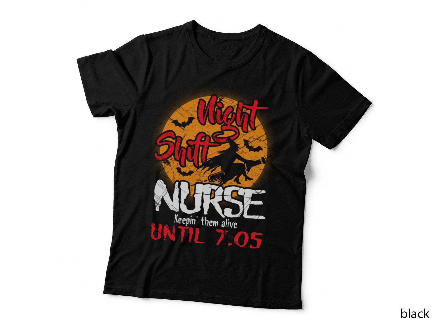 Night Shift Nurse Halloween T-Shirt, Halloween Costume, Nurse Apparel