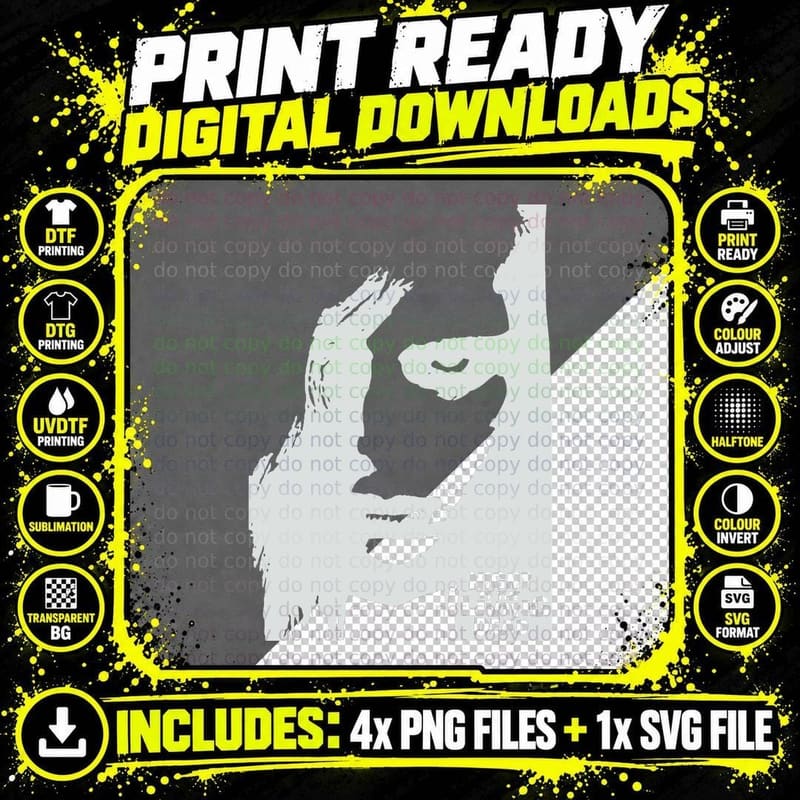 Night of the Living Dead T-Shirt, Minimalist Horror Png SVG Digital Bundle