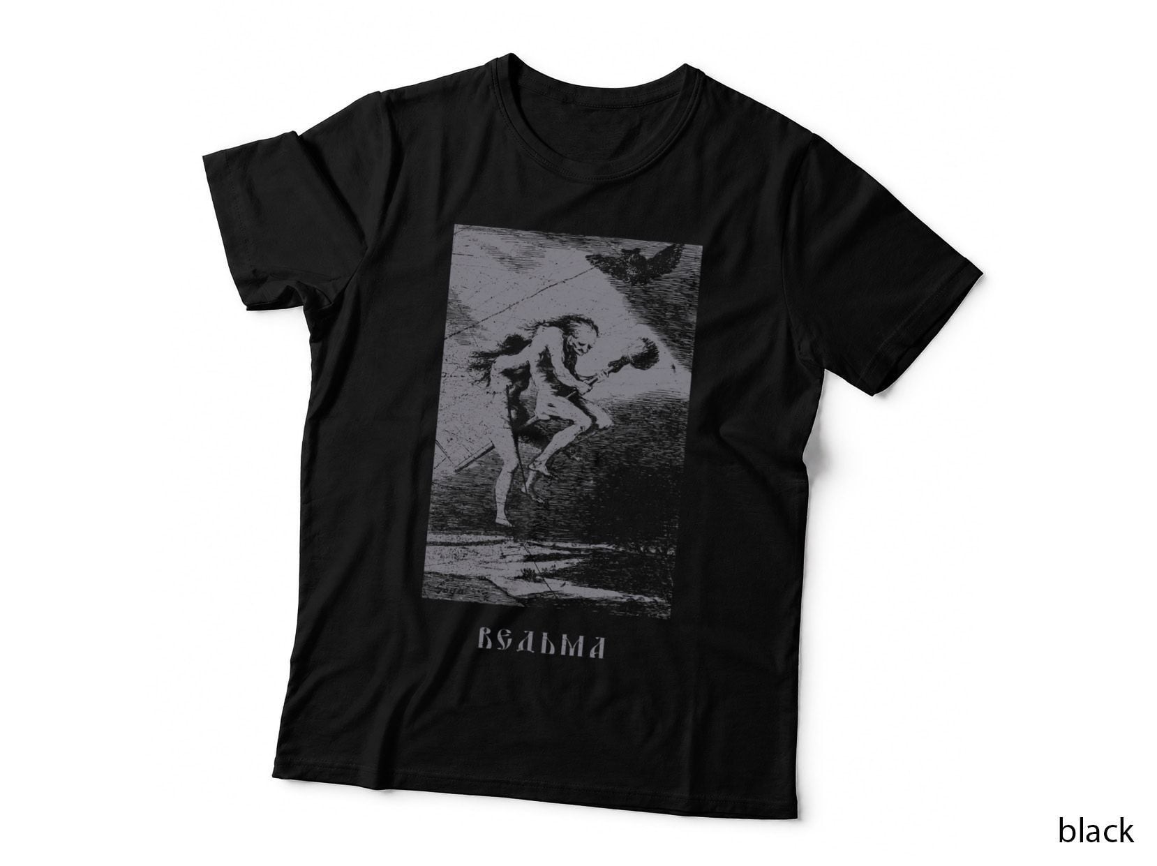 Occult Russian Witch Baba Yaga - Slavic Halloween T-Shirt