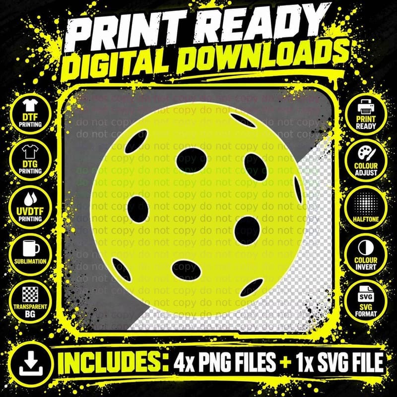 Pretend I'm a Pickleball, Funny Easy Costume for Png SVG Digital Bundle