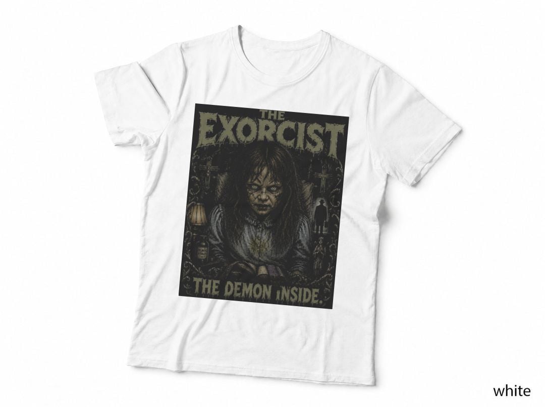 Regan Macneil Exorcist T-Shirt, Vintage 70s Horror Movie Halftone Hoodie