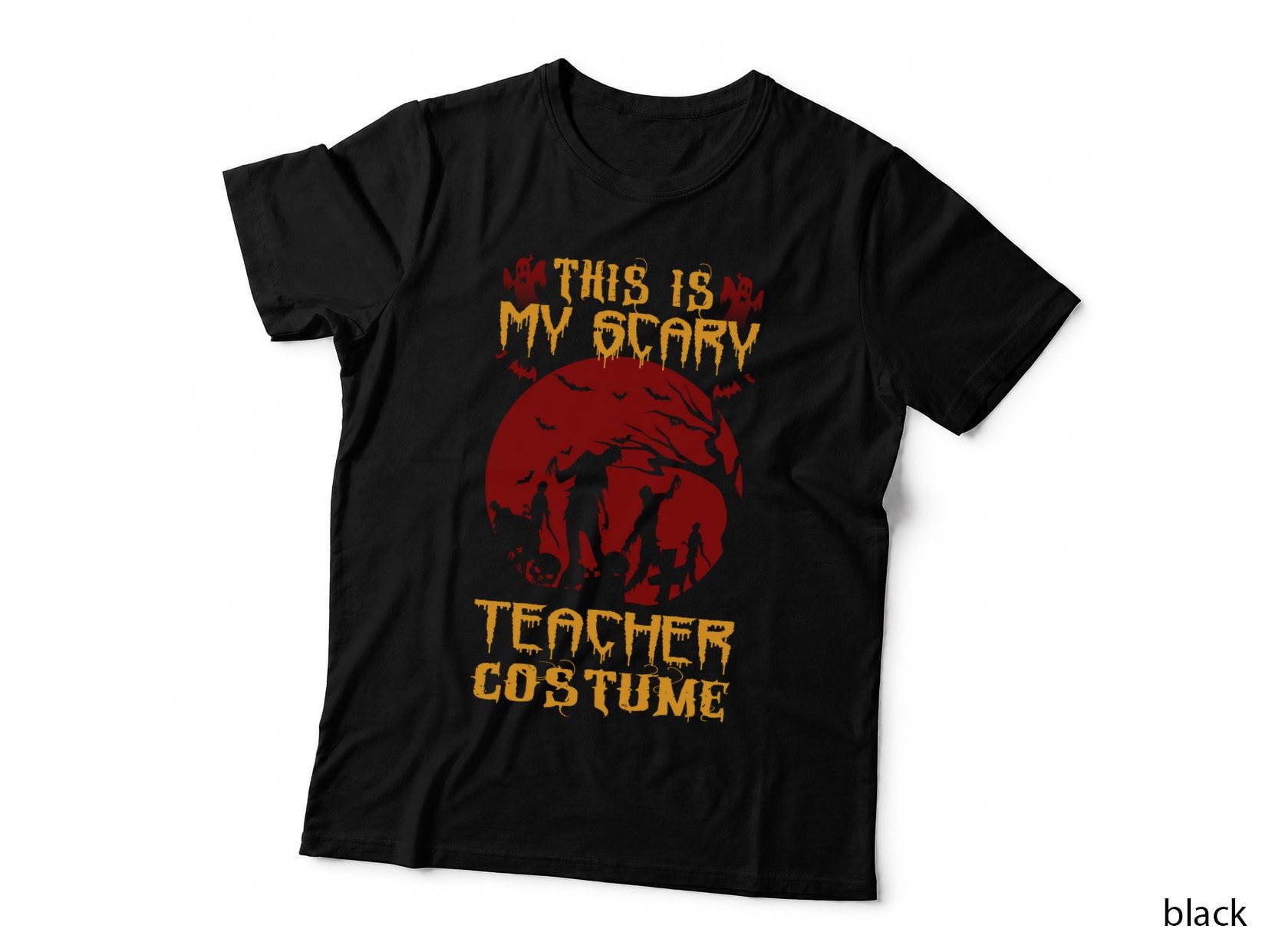 Scary Teacher Costume T-Shirt, Halloween Theme, Teacher Appreciation
