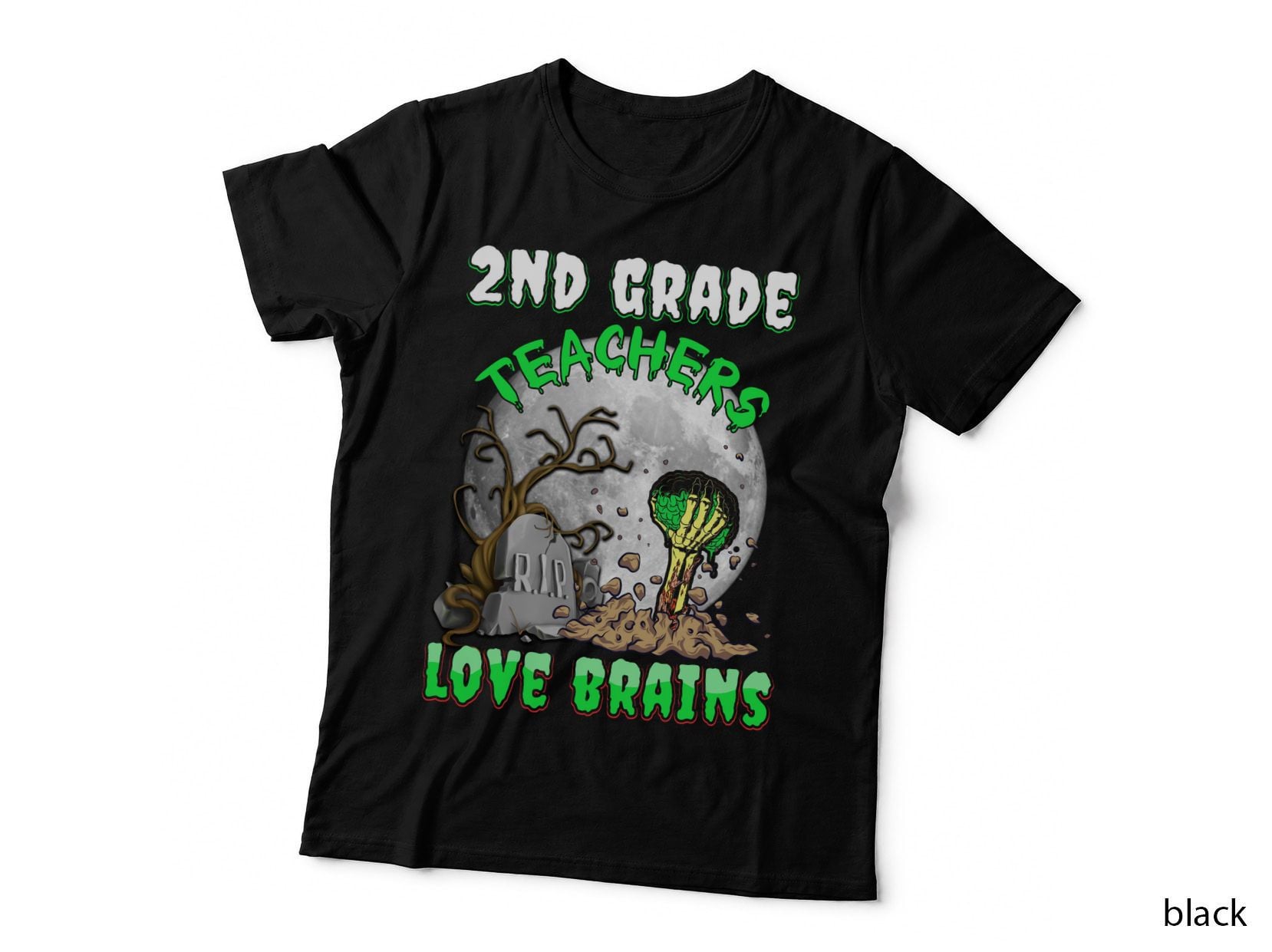Second Grade Teachers Halloween T-Shirt, Spooky School Theme
