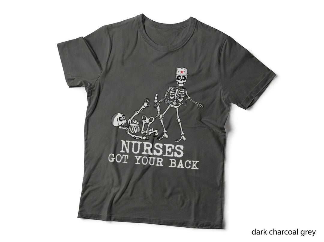 Skeleton Nurse T-Shirt, Halloween Costume, Funny Sarcasm