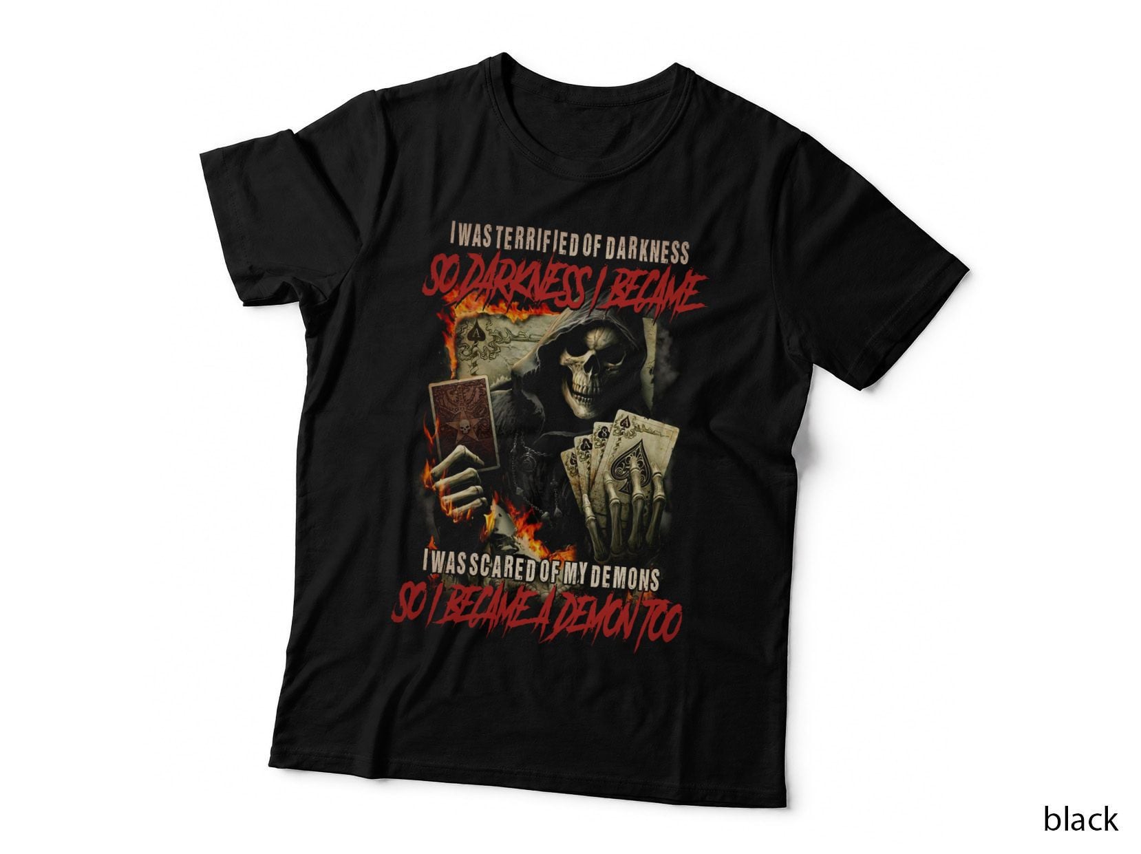 So I Became a Demon Too T-Shirt, Gothic Horror Aesthetic