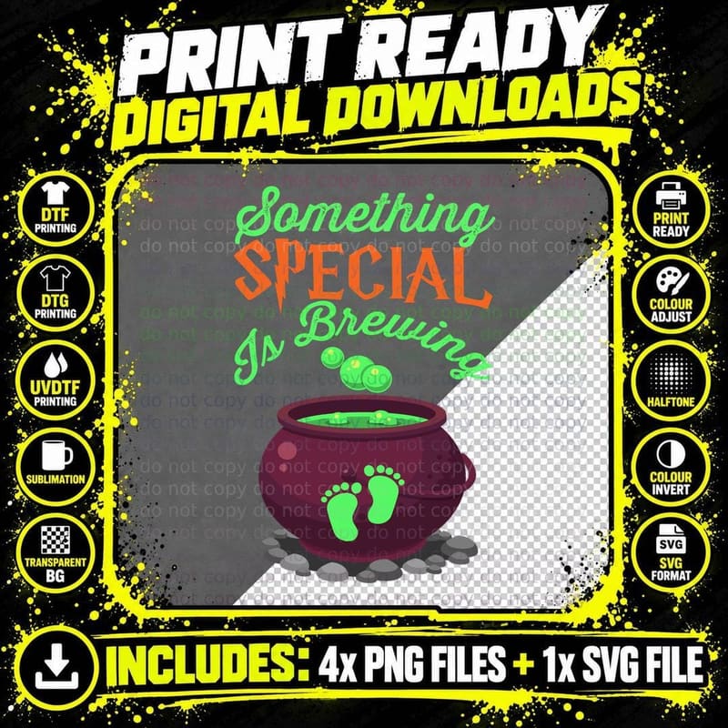 Something Special Brewing T-Shirt, Halloween Witchcraft Png SVG Digital Bundle