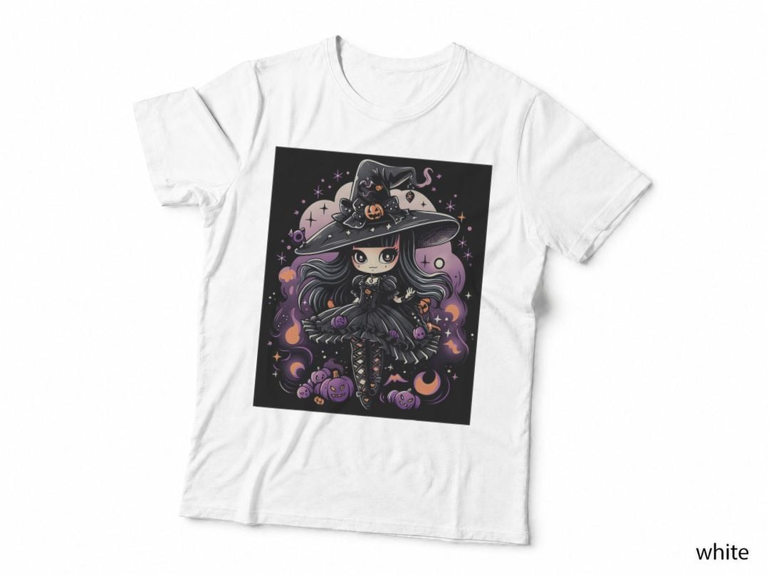 Spellbound Spirits Halloween Witch Art T-Shirt