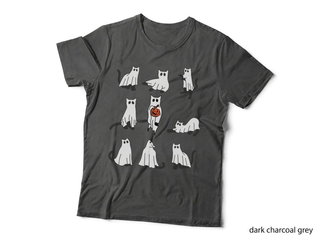 Spooky Black Cat Poses T-Shirt
