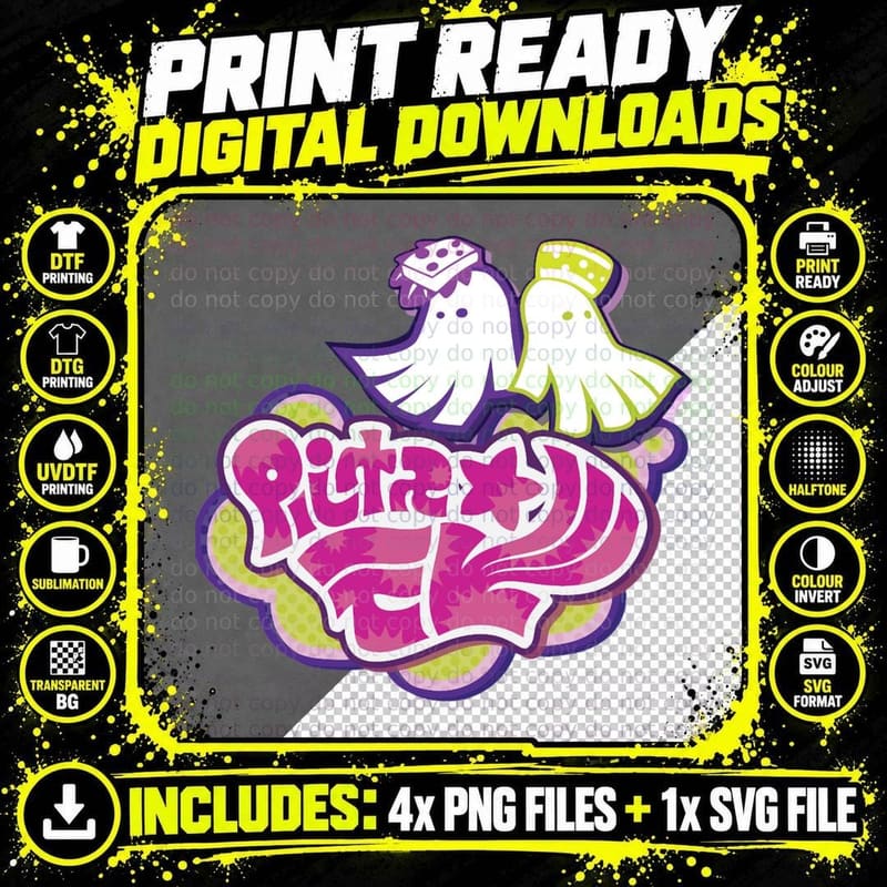 Squid Sisters T-Shirt, Halloween Costume Gift Png SVG Digital Bundle