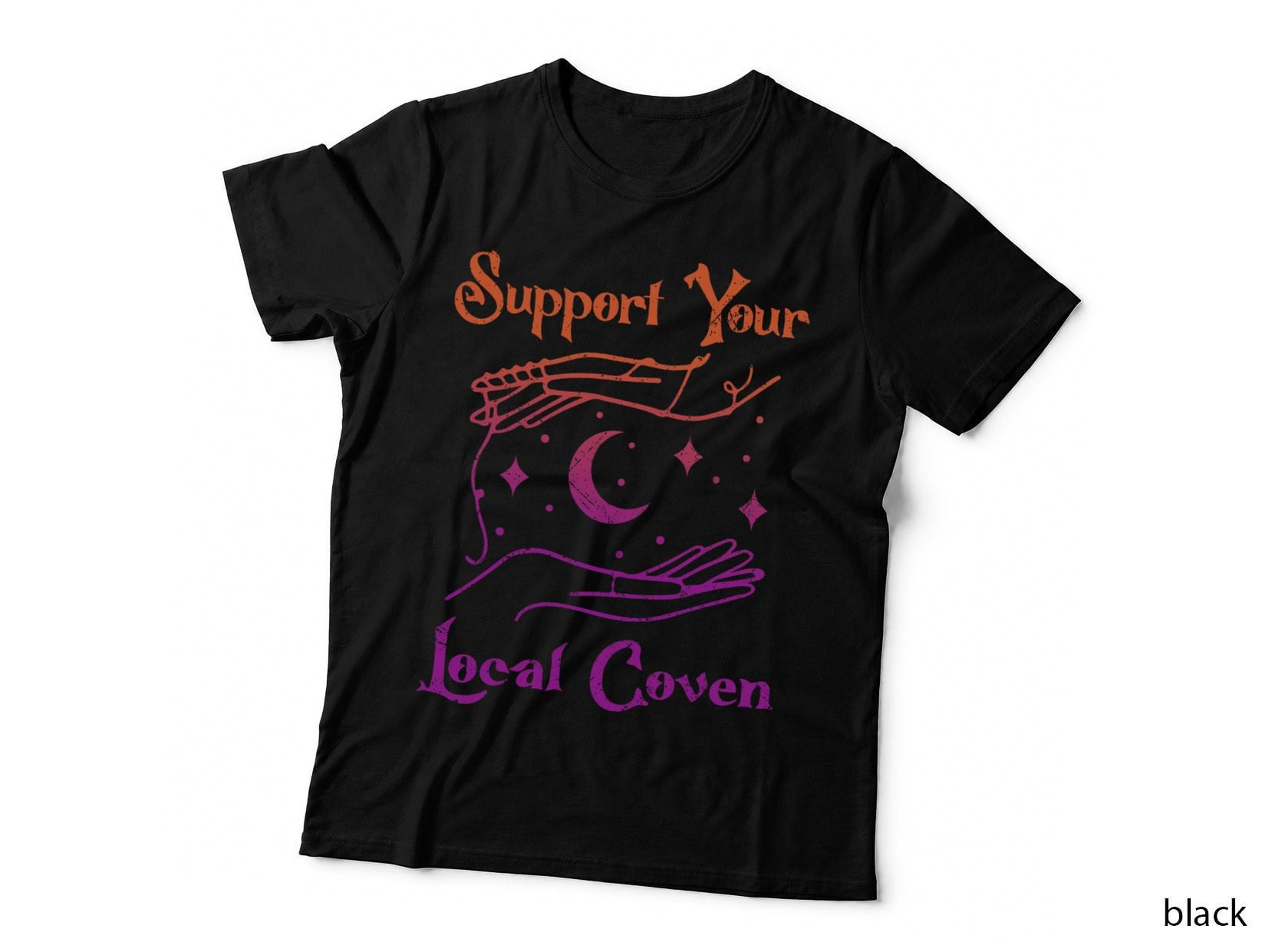 Support Your Local Coven Witches Halloween Witch T-Shirt