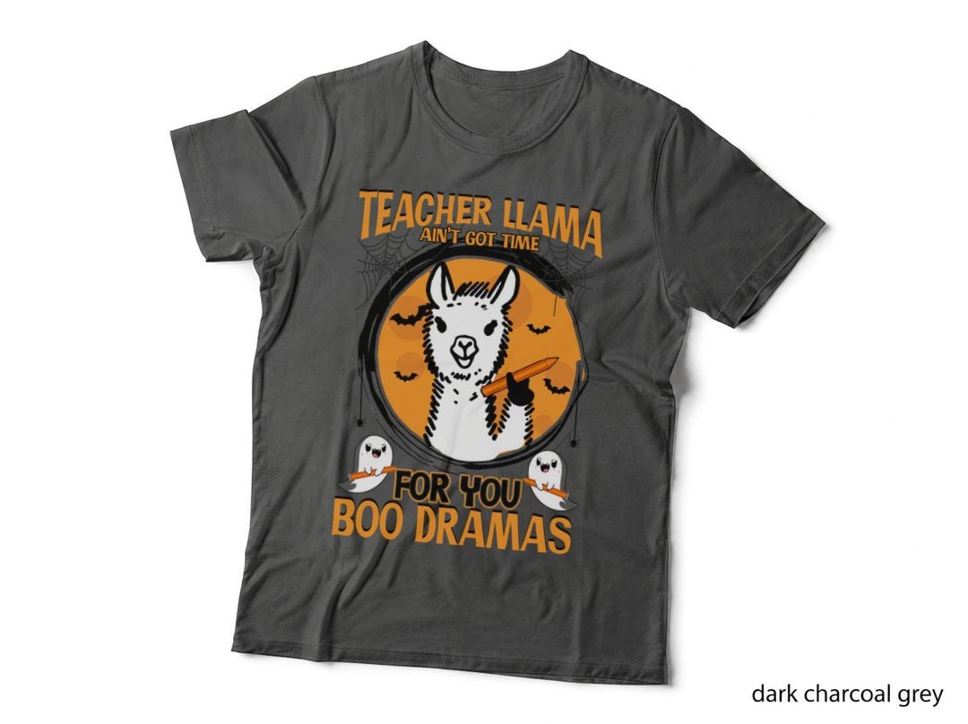 Teacher Llama T-Shirt, Halloween Humor, Funny Sarcasm