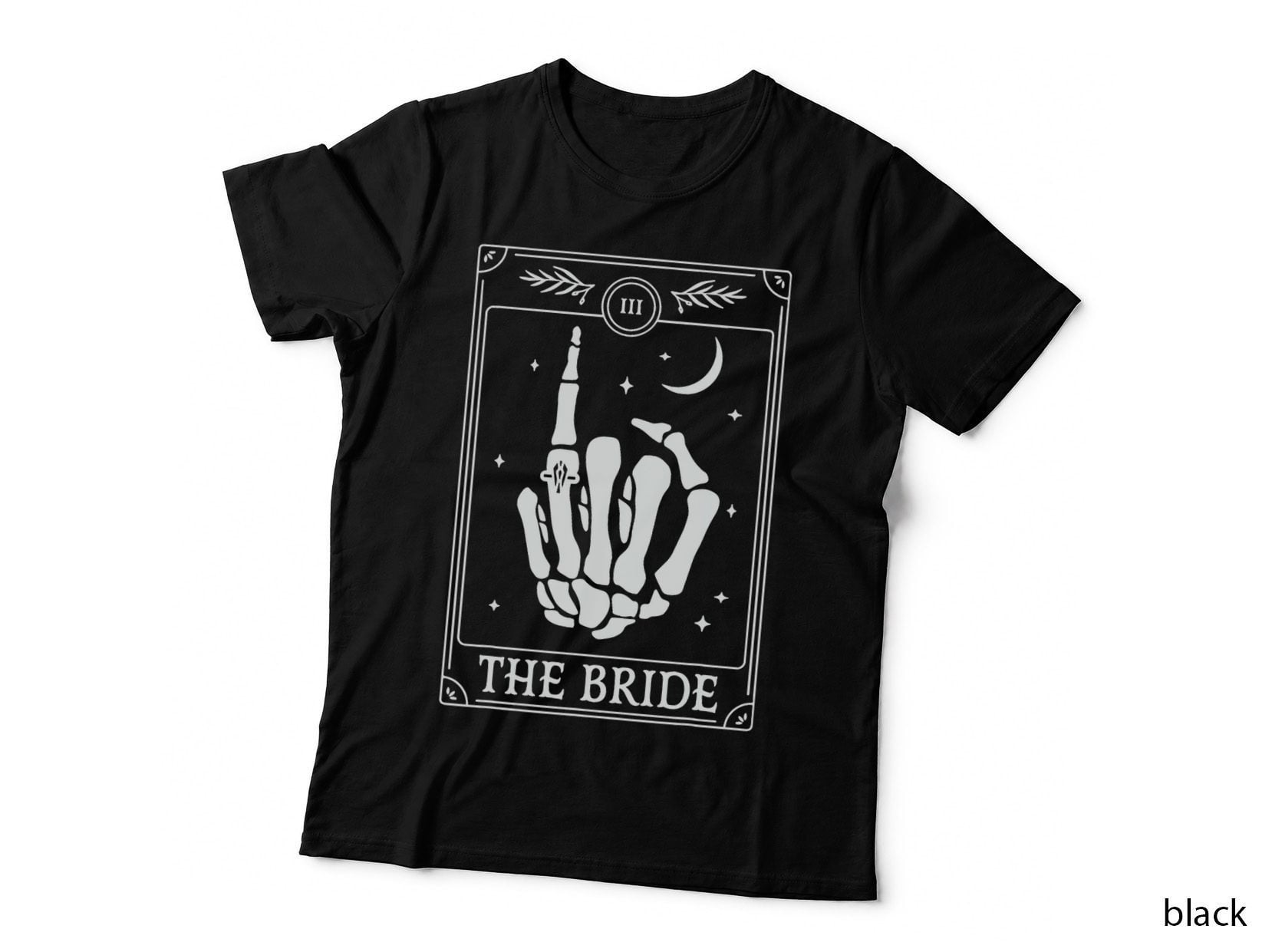 The Bride Coven Skeleton Hand Gothic Bachelorette Wedding T-Shirt