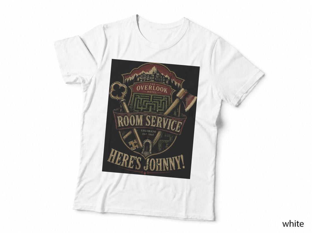 The Shining Vintage Hotel Overlook Room Service Horror Halftone Hoodie