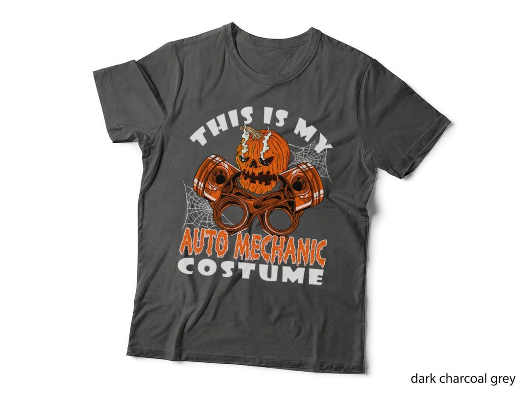 This Is My Auto Mechanic Costume Halloween Horror Pumpkins T-Shirt