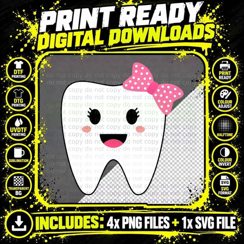 Tooth Fairy Halloween Costumes for Women Girls and Kids Png SVG Digital Bundle