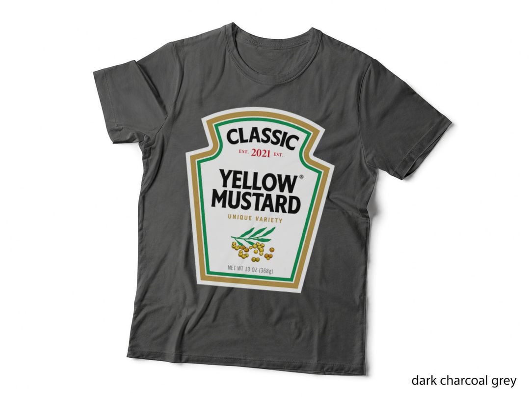Yellow Mustard DIY Halloween Costume Matching Group Mustard T-Shirt