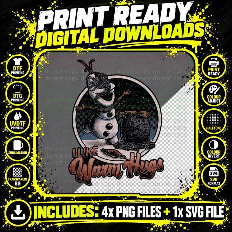 Alien Hugs T-Shirt, Retro Sci-Fi Horror Tee Png SVG Digital Bundle