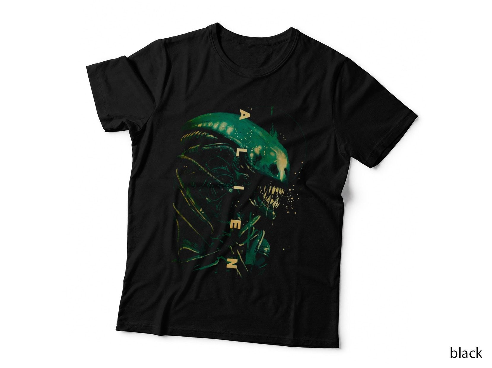 Alien Xenomorph T-Shirt, Sci-Fi Horror, Retro Sci-Fi Horror