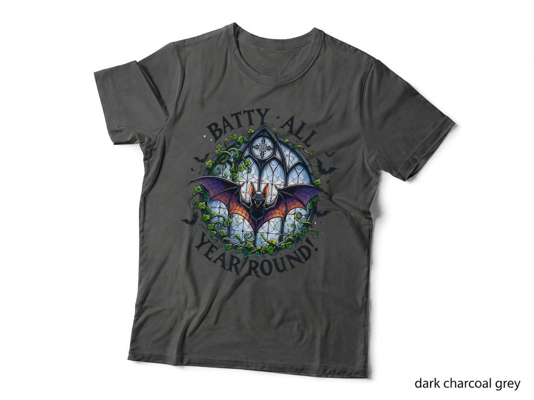 Batty All Year Round Halloween Goth Gift T-Shirt