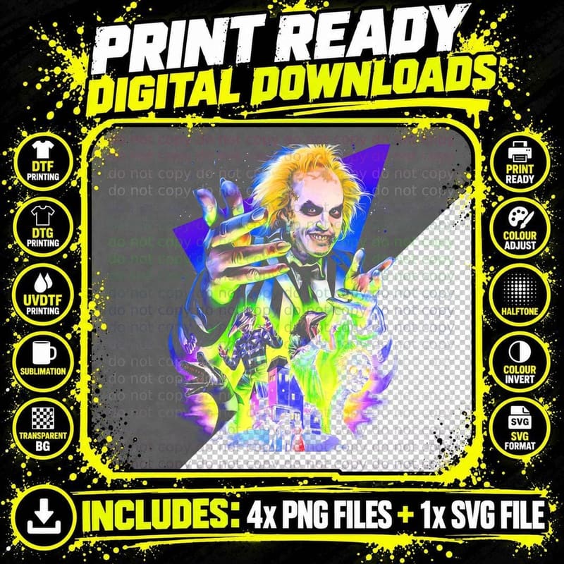 Beetlejuice 2026 Halloween Costume T-Shirt Png SVG Digital Bundle