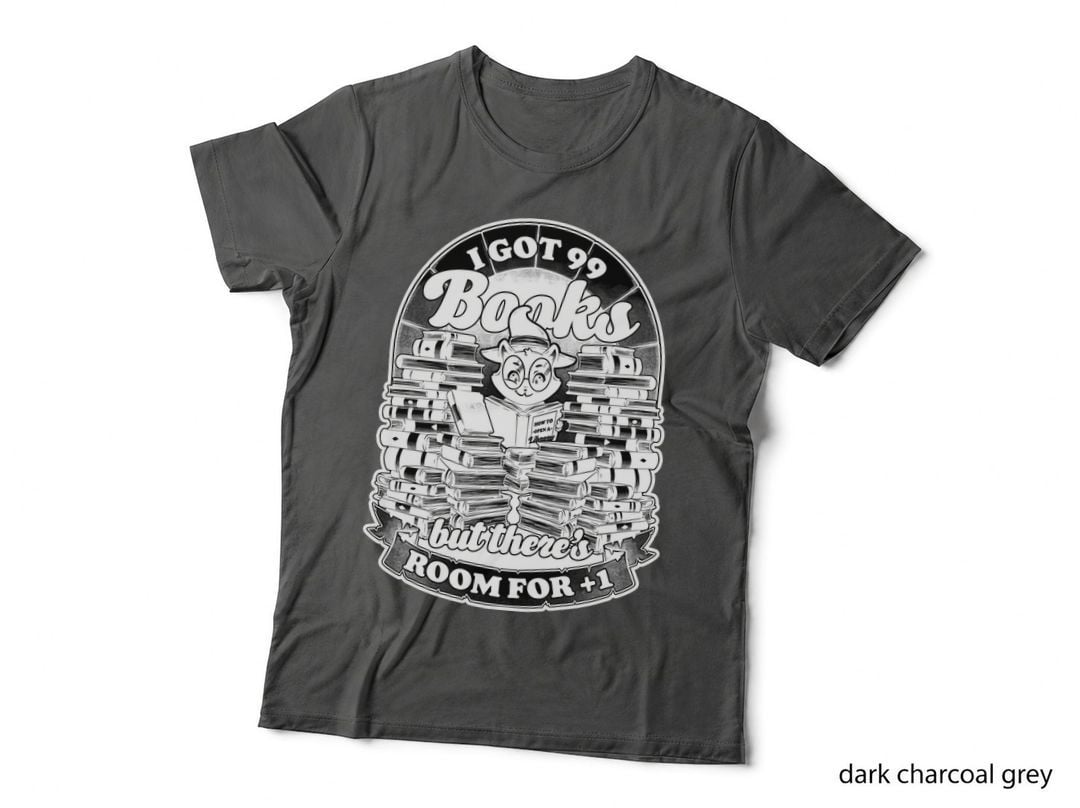 Cat Witch Books T-Shirt, Nerd Bookish Tee, Gift for Book Lovers