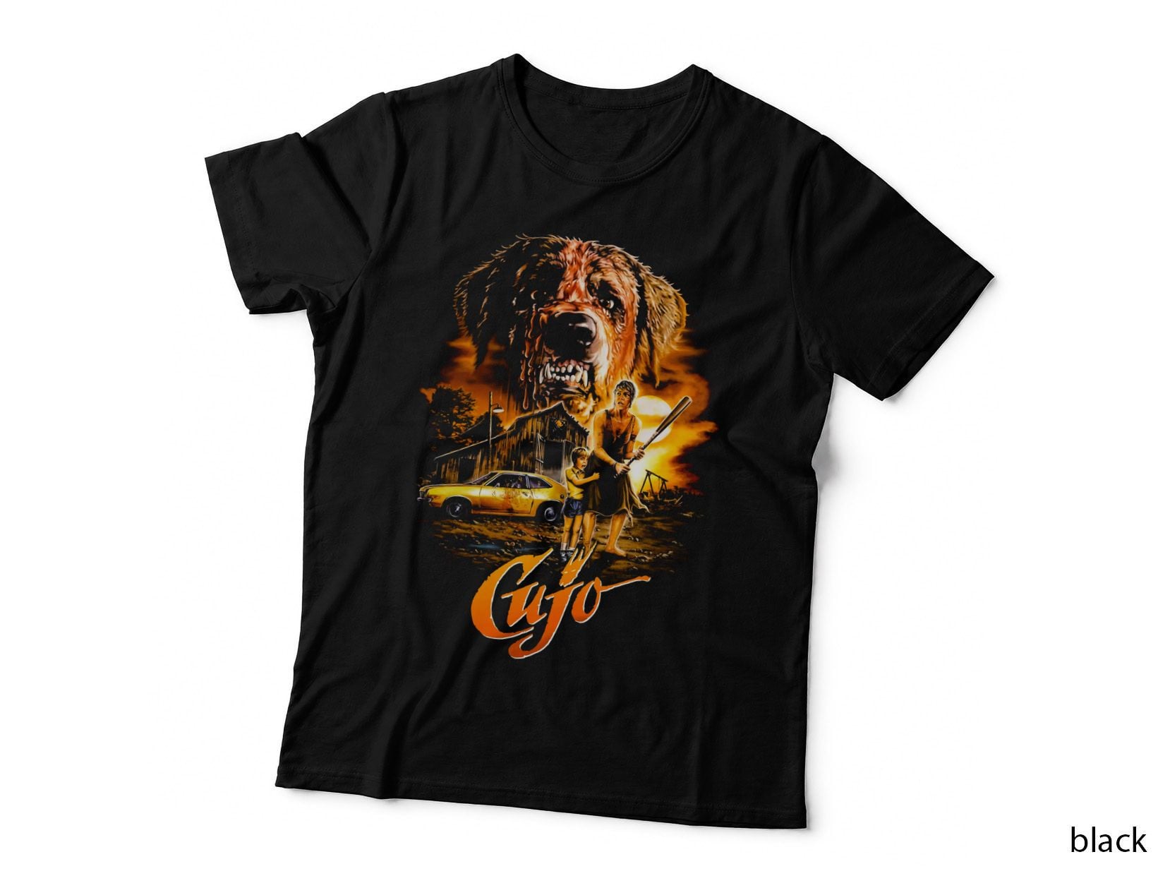 Cujo Horror Dog T-Shirt, Retro 80s Horror, Pet Lover Apparel