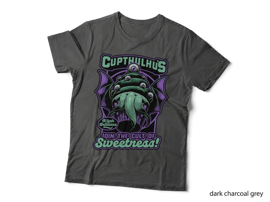 Cupcake Cthulhu T-Shirt, Gothic Horror Tee, Gift for Horror Fans